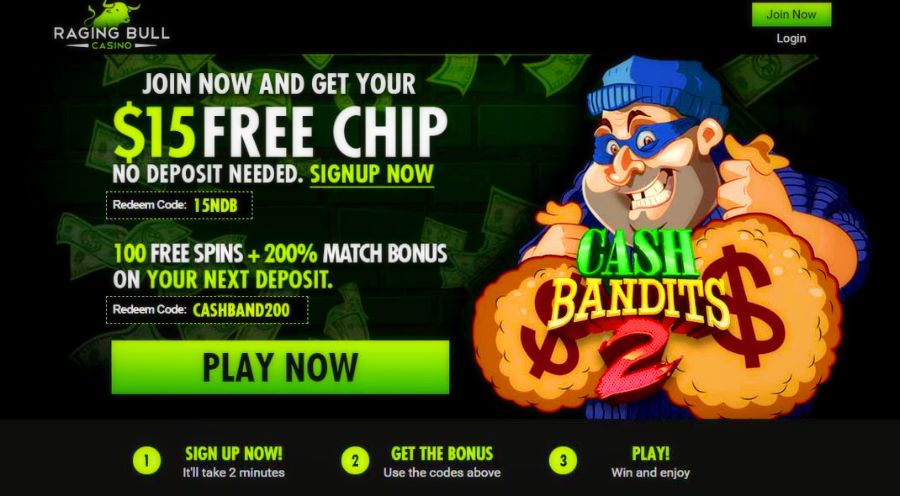 raging bull casino welcome bonus